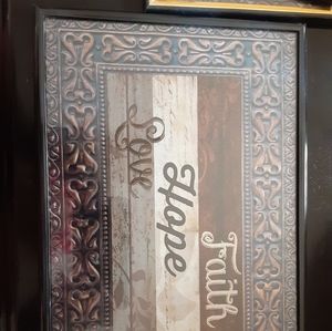 4 small wall art pictures